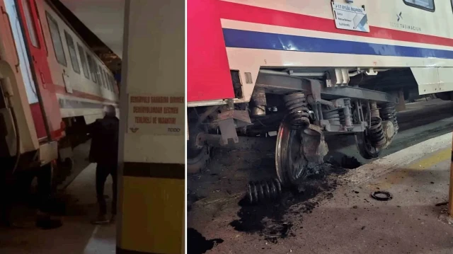 Bandırma’da tren kazası ucuz atlatıldı