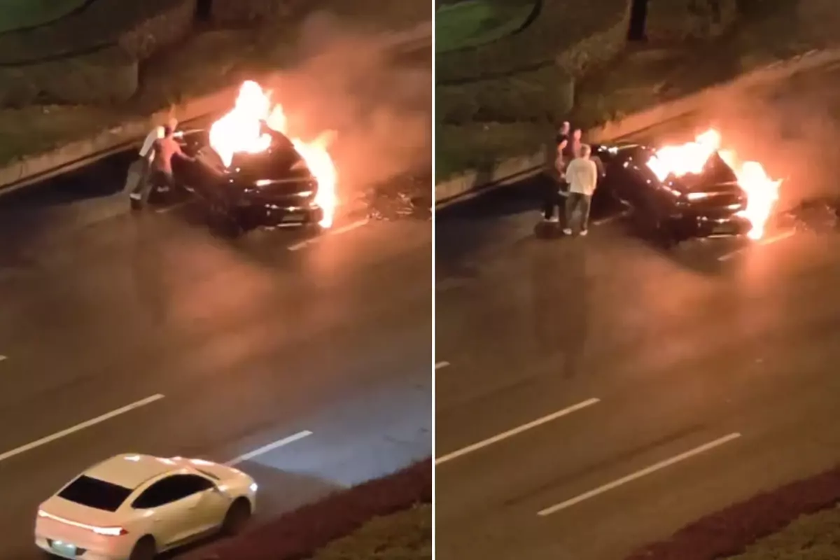 Yangında kapısı kilitli kalan araç sürücüye mezar oldu, dev marka borsada çakıldı