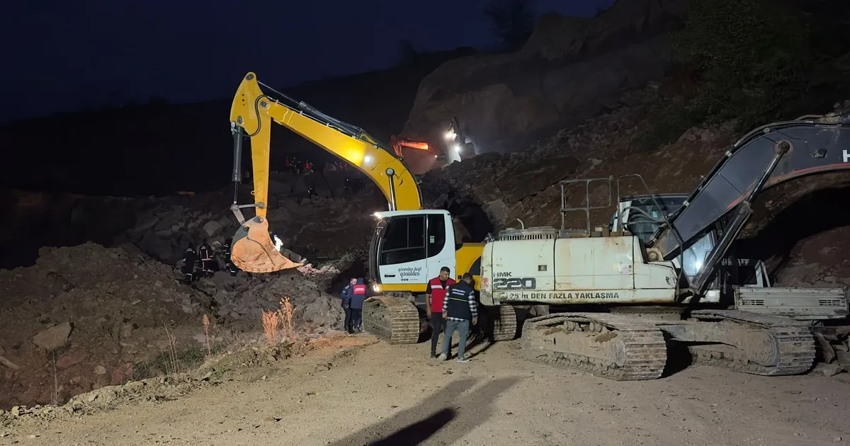 Ordu Fatsa’da taş ocağında göçük!