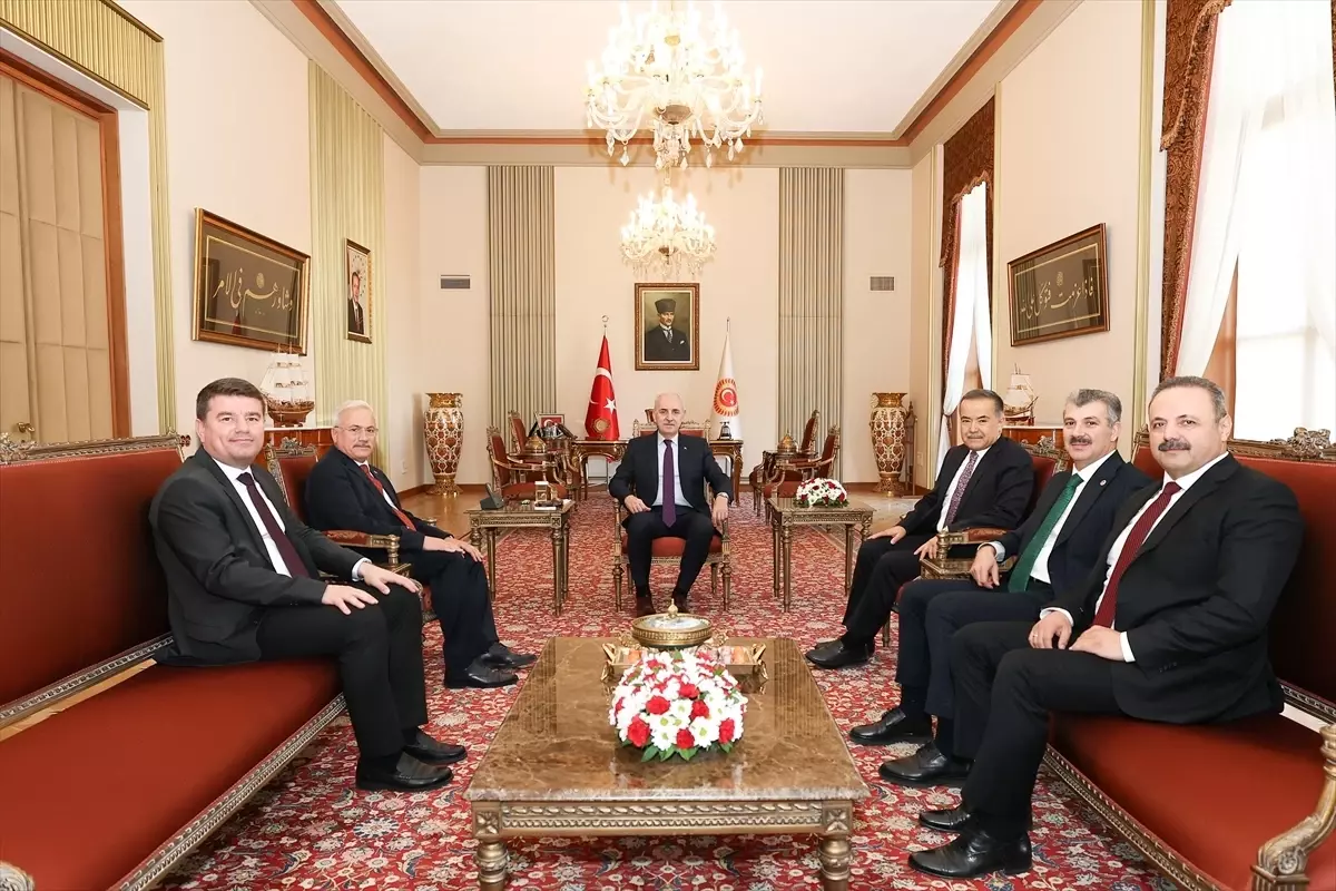 TBMM Başkanı Numan Kurtulmuş, Aksaray Heyetini Kabul Etti