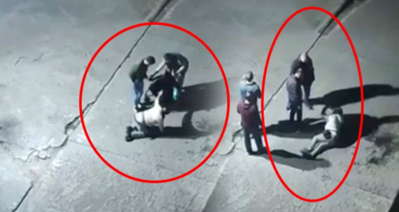 Otoparkta gece yarısı dehşet! Engelli adamı böyle dövdüler