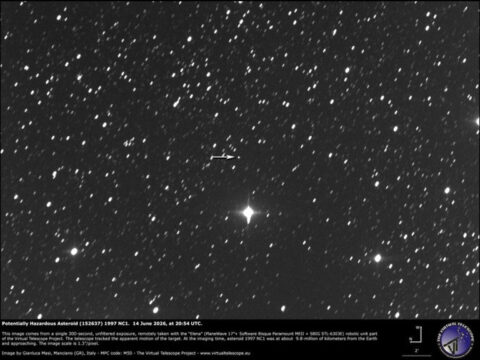 2026’da Büyük Bir Asteroid Dünya’nın Yanından Geçecek